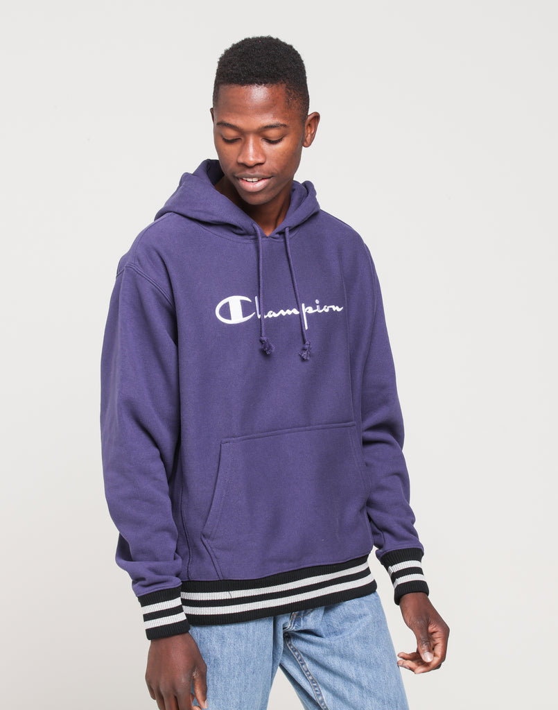 CHAMPION REVERSE WEAVE RIB HOOD BLUE | Culture Kings US