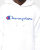 Champion Rev Weave Embroidered Hood White