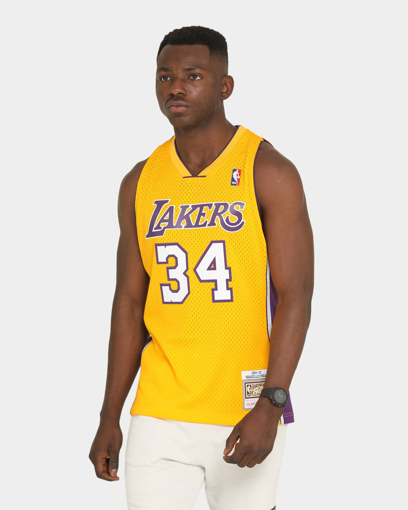Mitchell & Ness Los Angeles Lakers #34 Shaquille O'Neal yellow