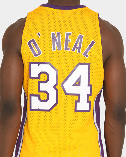 Mitchell & Ness Los Angeles Lakers Shaquille O'Neal '99-'00 #34 Swingman Jersey Yellow/Purple