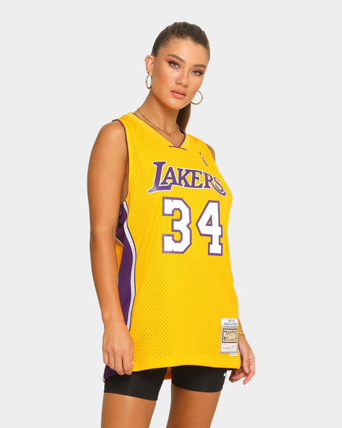 Mitchell & Ness Los Angeles Lakers Shaquille O'Neal '99-'00 #34 Swingman Jersey Yellow/Purple