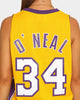 Mitchell & Ness Los Angeles Lakers Shaquille O'Neal '99-'00 #34 Swingman Jersey Yellow/Purple