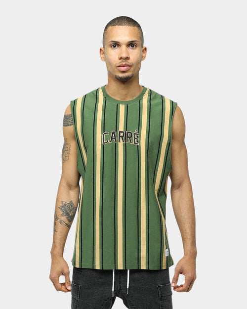 Carré Double Classique Stripe Muscle Green/Sand/Black