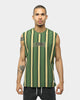 Carré Double Classique Stripe Muscle Green/Sand/Black