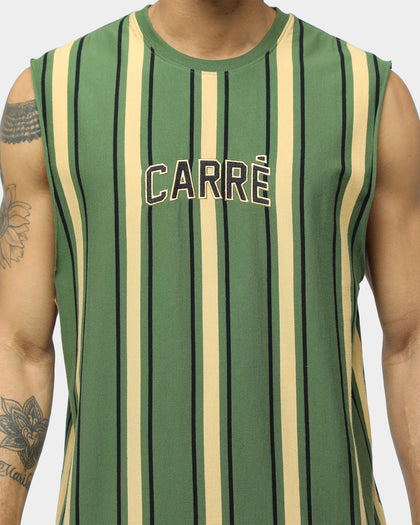 Carré Double Classique Stripe Muscle Green/Sand/Black