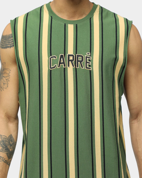 Carré Double Classique Stripe Muscle Green/Sand/Black