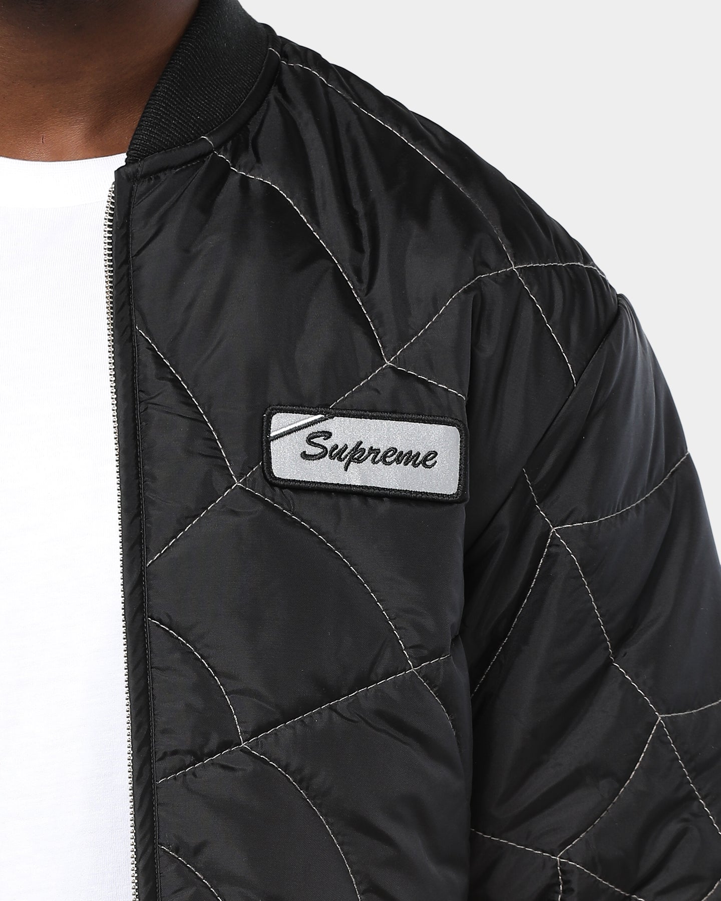 Supreme Spider Web Quilted Work Jacket Black | Culture Kings US