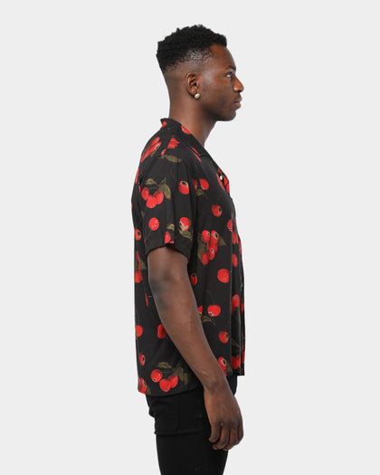 Supreme Cherry Rayon SS Shirt Black