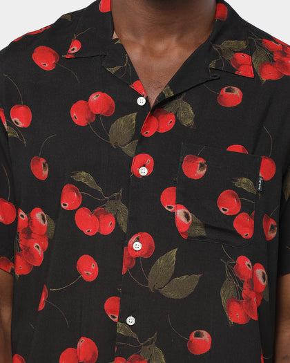 Supreme Cherry Rayon SS Shirt Black