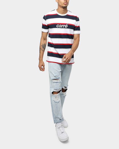 Carré Quatre Classique SS Tee Navy/Red