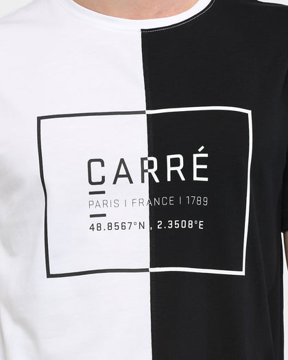 Carré Divide SS Tee Black/White