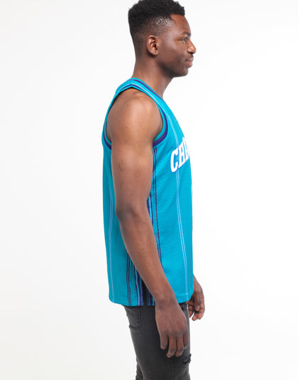 Mitchell & Ness Charlotte Hornets Baron Davis #1 Swingman Jersey Teal