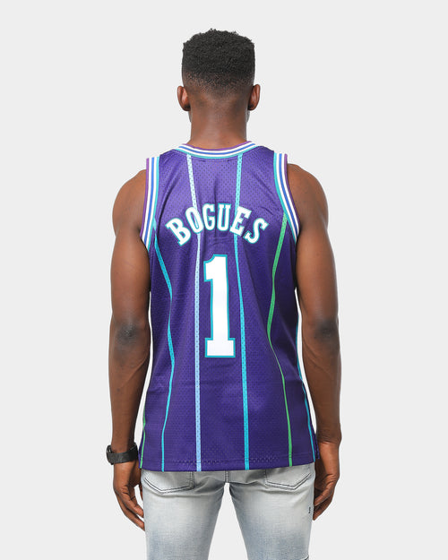 Mitchell & Ness Charlotte Hornets Muggsy Bogues #1 Alt 94-95 Swingman Jersey Purple