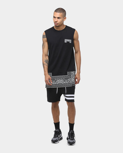 CARRÉ PAISLEY OG CAPONE MUSCLE TEE BLACK