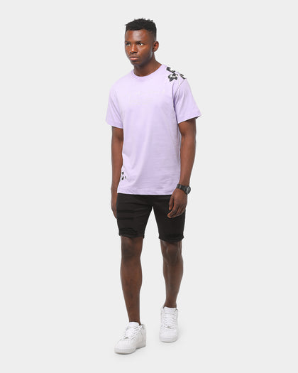 Only The Blind Lavender Floral Tee Lilac
