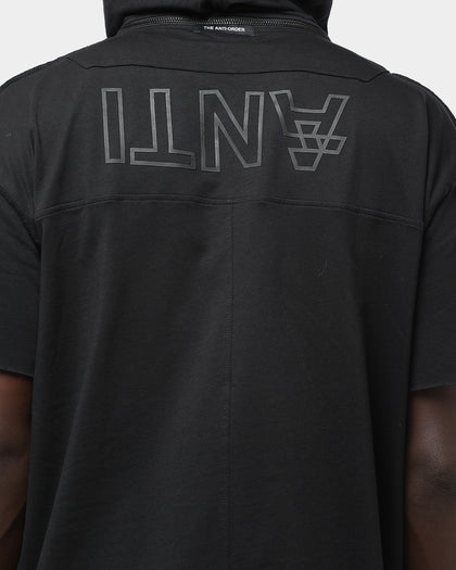 Unisex The Anti Order Mechanical Hooded T-Shirt Black