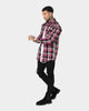 Saint Morta Prima Long Sleeve Flannel Shirt Black/Pink