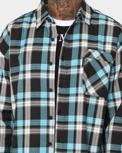 Saint Morta Prima Flannel Shirt Cyan
