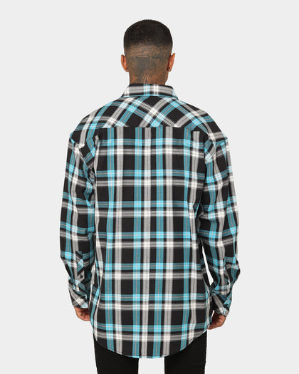 Saint Morta Prima Flannel Shirt Cyan