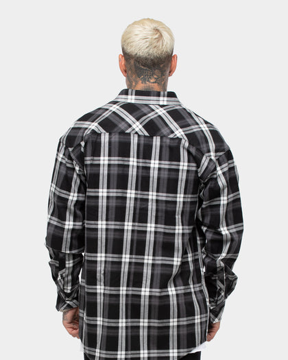 SAINT MORTA PRIMA LS FLANNEL SHIRT GREY/BLACK/WHITE