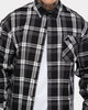 SAINT MORTA PRIMA LS FLANNEL SHIRT GREY/BLACK/WHITE