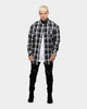 SAINT MORTA PRIMA LS FLANNEL SHIRT GREY/BLACK/WHITE