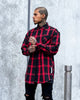 Saint Morta Men's Prima Long Sleeve Flannel Shirt Red/Black