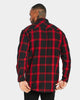 Saint Morta Men's Prima Long Sleeve Flannel Shirt Red/Black