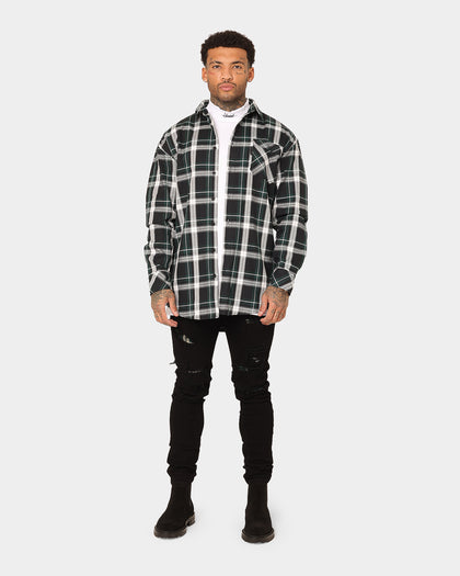 Saint Morta Prima Long Sleeve Flannel Shirt Stadium Green
