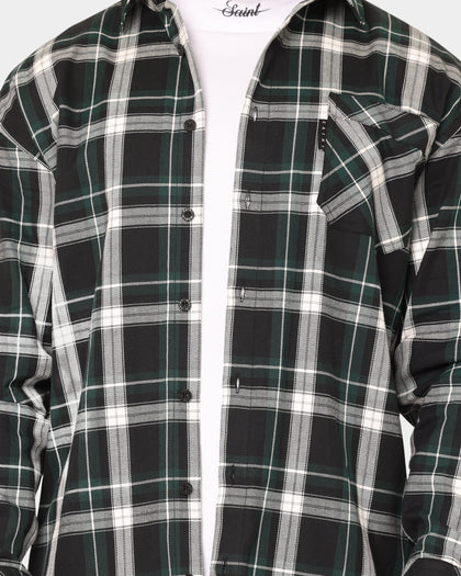 Saint Morta Prima Long Sleeve Flannel Shirt Stadium Green