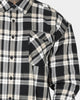 Saint Morta Prima Long Sleeve Flannel Shirt Stone/Black