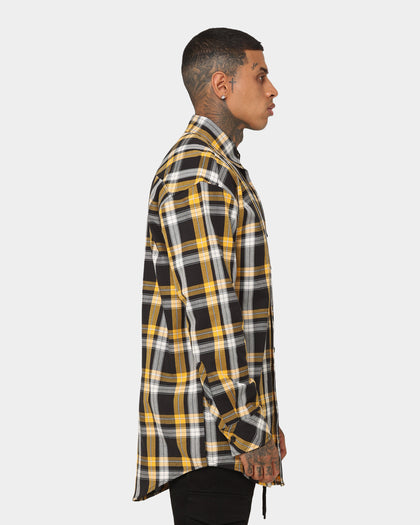 Saint Morta Prima Long Sleeve Flannel Shirt Yellow