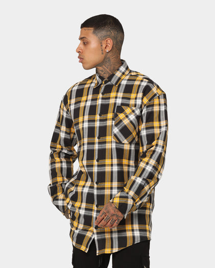 Saint Morta Prima Long Sleeve Flannel Shirt Yellow