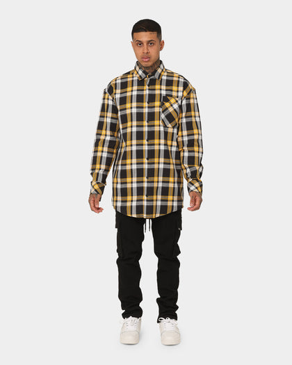 Saint Morta Prima Long Sleeve Flannel Shirt Yellow
