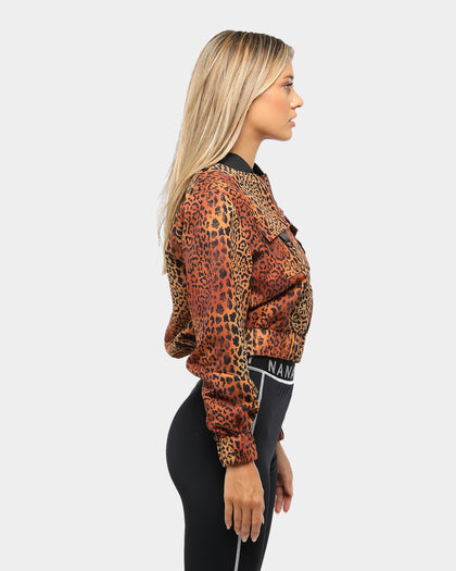Nana Judy Women's Skyla Bomber Jacket Leopard