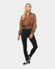 Nana Judy Women's Skyla Bomber Jacket Leopard