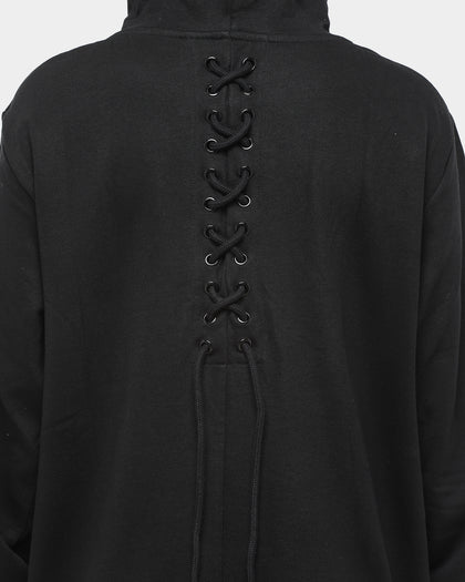 Saint Morta Men's Rope Panel Hoodie Black/Black