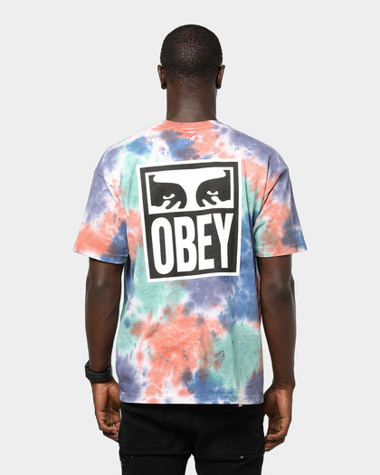 Obey Eyes Icon Tie Dye S/S Tee Iris Blotch