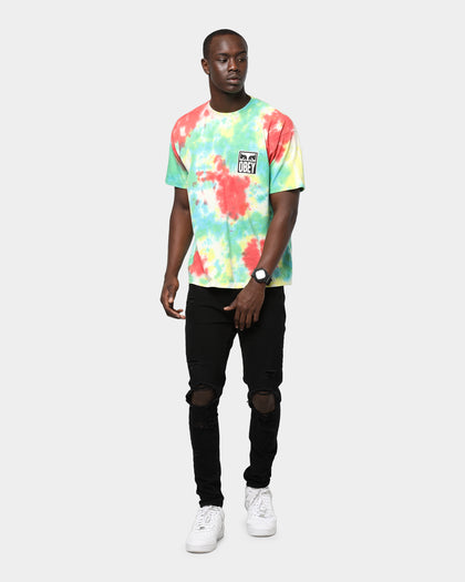 Obey Eyes Icon Tie Dye S/S Tee Rainbow