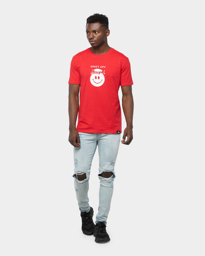 Draft Day Headtop SS Tee 	Red/White