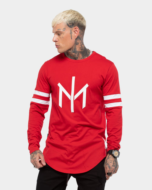 Saint Morta Men's Mortakai Sport Long Sleeve T-Shirt Red