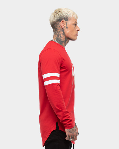 Saint Morta Men's Mortakai Sport Long Sleeve T-Shirt Red