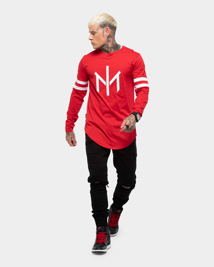 Saint Morta Men's Mortakai Sport Long Sleeve T-Shirt Red