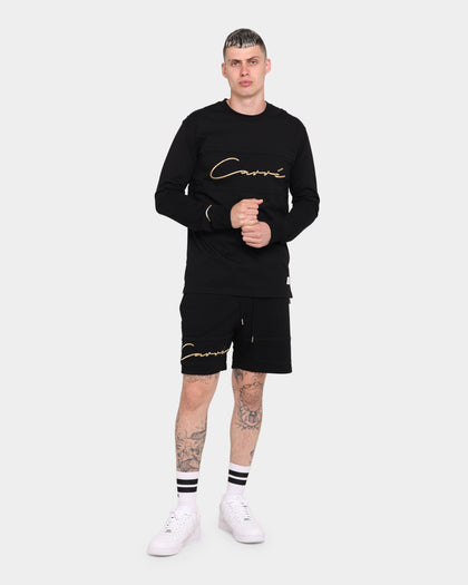 Carré Scripted Classique Long Sleeve T-Shirt Black/Gold