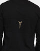 Carré Scripted Classique Long Sleeve T-Shirt Black/Gold