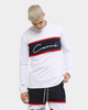 Carré Men's Scripted Classique Long Sleeve T-Shirt White/Navy/Red