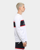 Carré Men's Scripted Classique Long Sleeve T-Shirt White/Navy/Red
