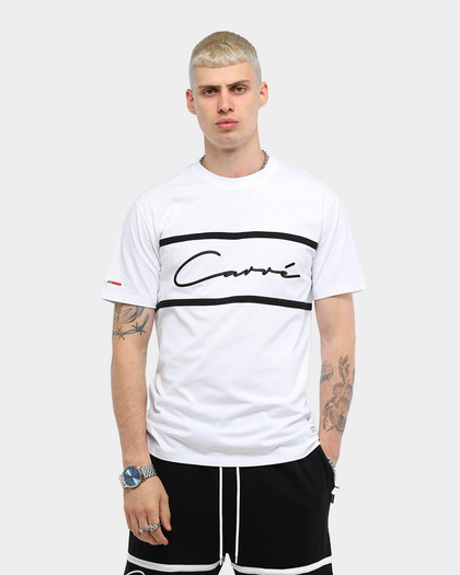Carré Men's Scripted Classique Short Sleeve T-Shirt White/Black