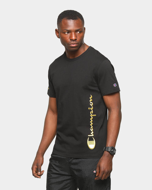 Champion Heritage Script T-Shirt Black/Gold