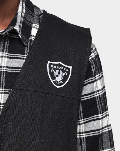Majestic Athletic Raiders Denim Vest Black